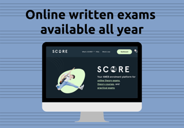 Online written exams available all year